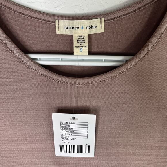 Silence + Noise Dust Pink Mini Dress Size S NWT Spring, summer, festival, casual - Picture 5 of 7